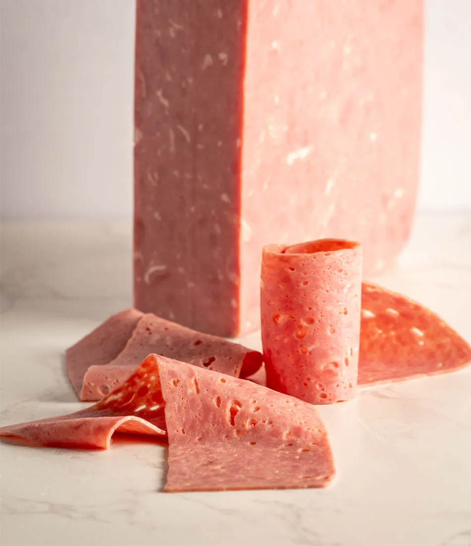 Pieza de Bacon de vaca ahumado