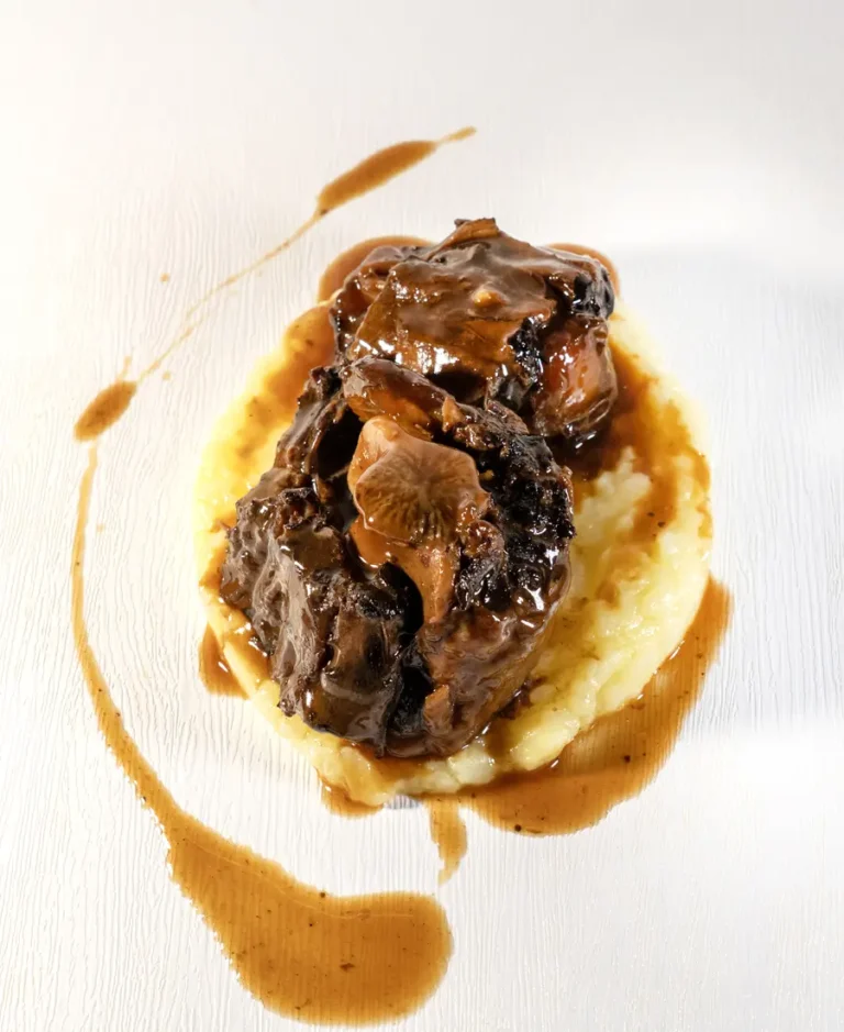 Serving suggestion Braised oxtail