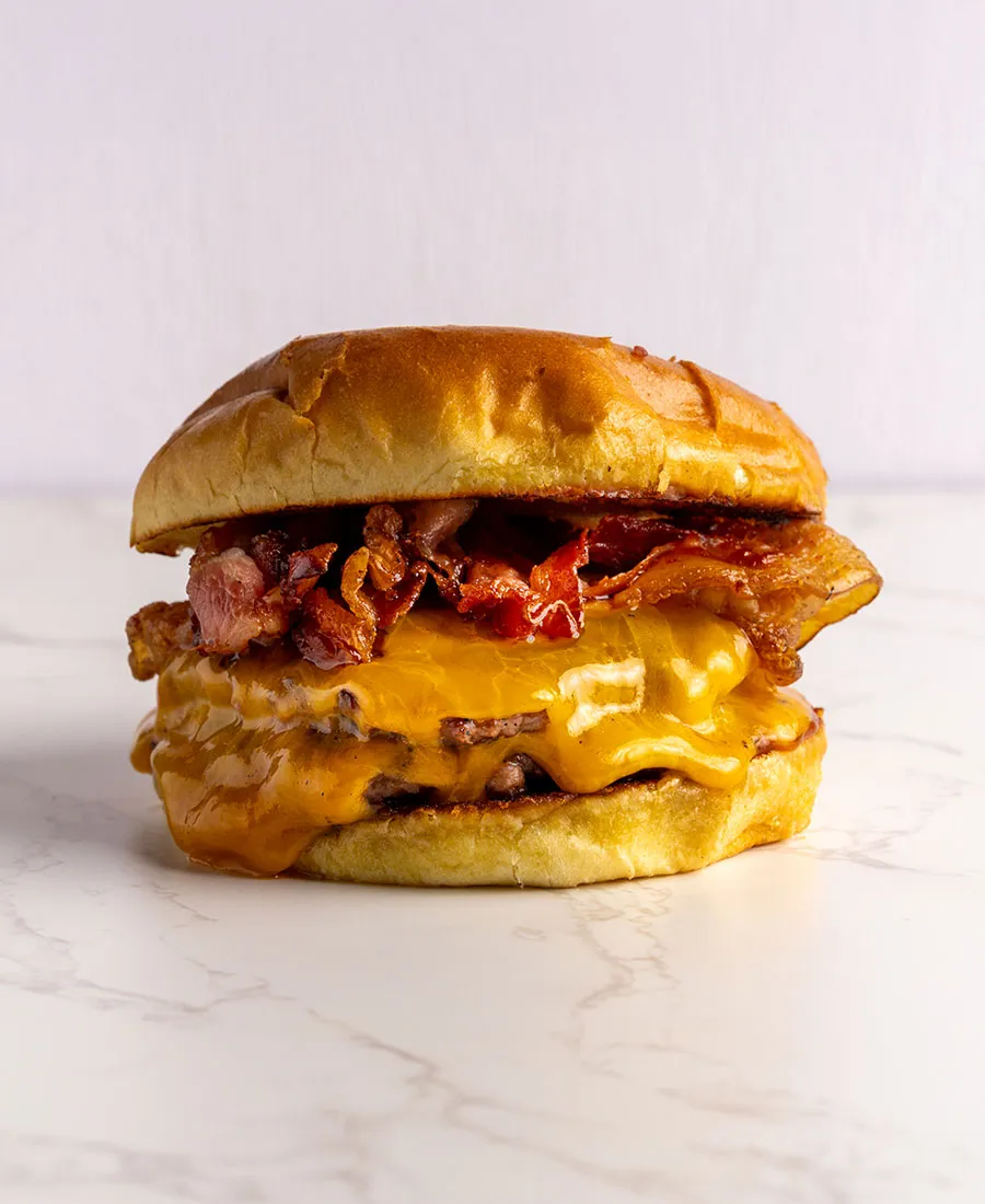 Presentación smash burger lista para calentar